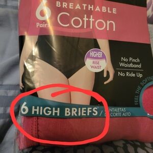 5 Pack, JMS Cotton "High" Briefs